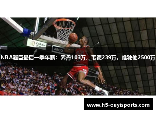 NBA超巨最后一季年薪：乔丹103万，韦德239万，唯独他2500万
